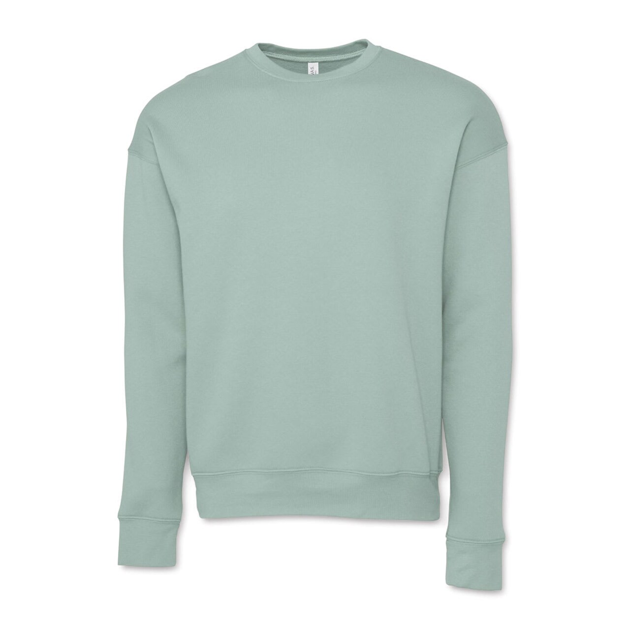 Bella + Canvas Unisex Sponge Fleece Drop Shoulder Sweatshirt - Dusty Blue, X-Small